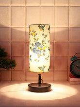 Wood Table lamp with Multicolor cotton Shade (ACAP17)